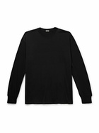 A.PRESSE - Cashmere and Silk-Blend Jersey T-Shirt - Black