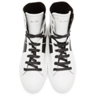 Amiri White and Black Sunset High-Top Sneakers