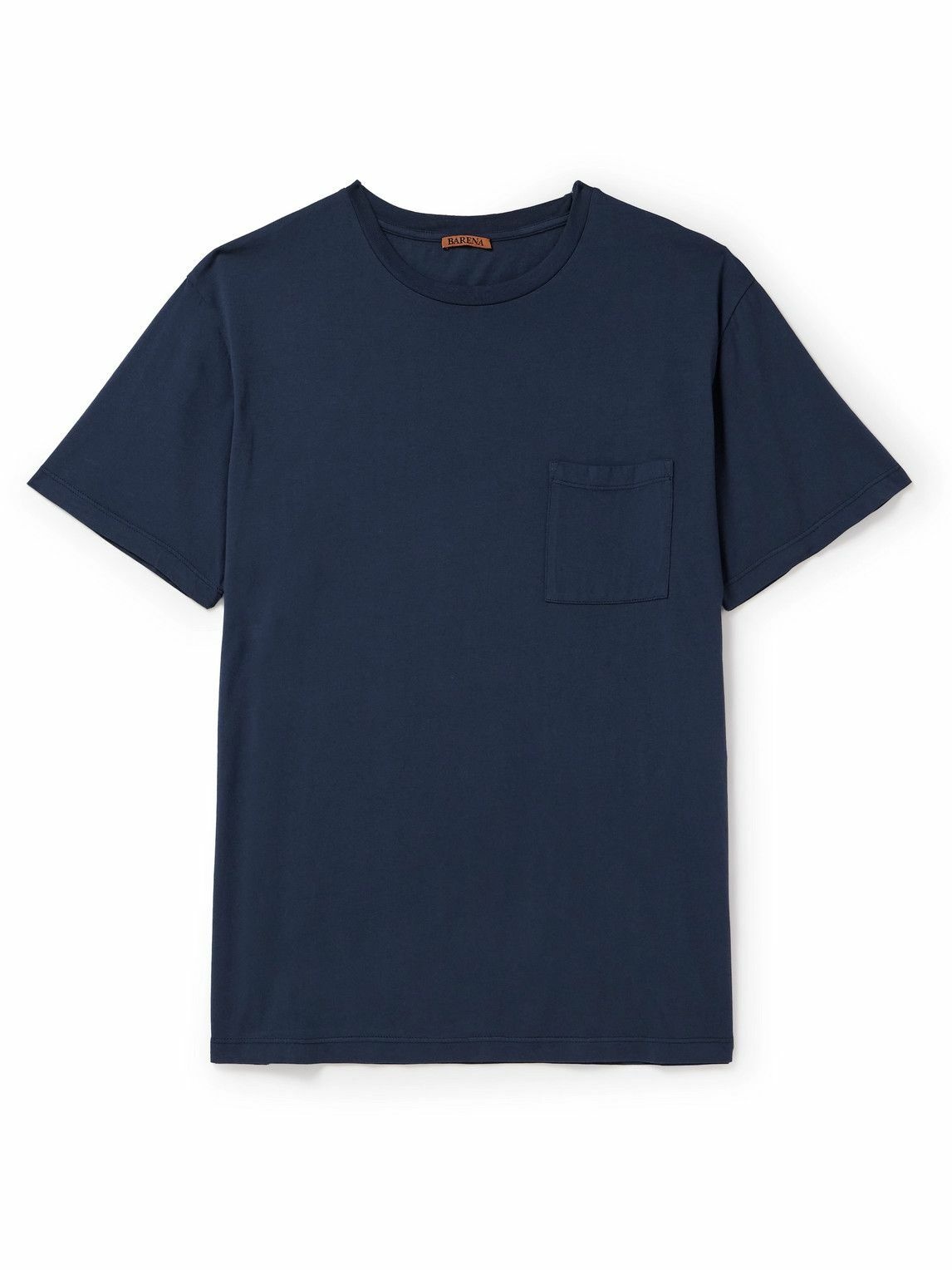 Photo: Barena - Giro Cotton-Jersey T-Shirt - Blue