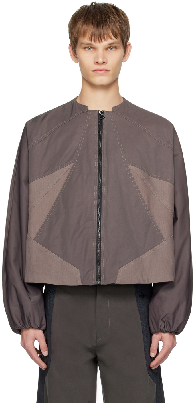 _J.L - A.L_ Taupe Paneled Jacket