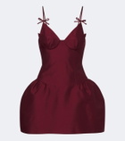 Shushu/Tong Wool and silk-blend bustier dress