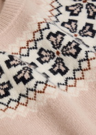 Frame Fair Isle Cashmere top Pink