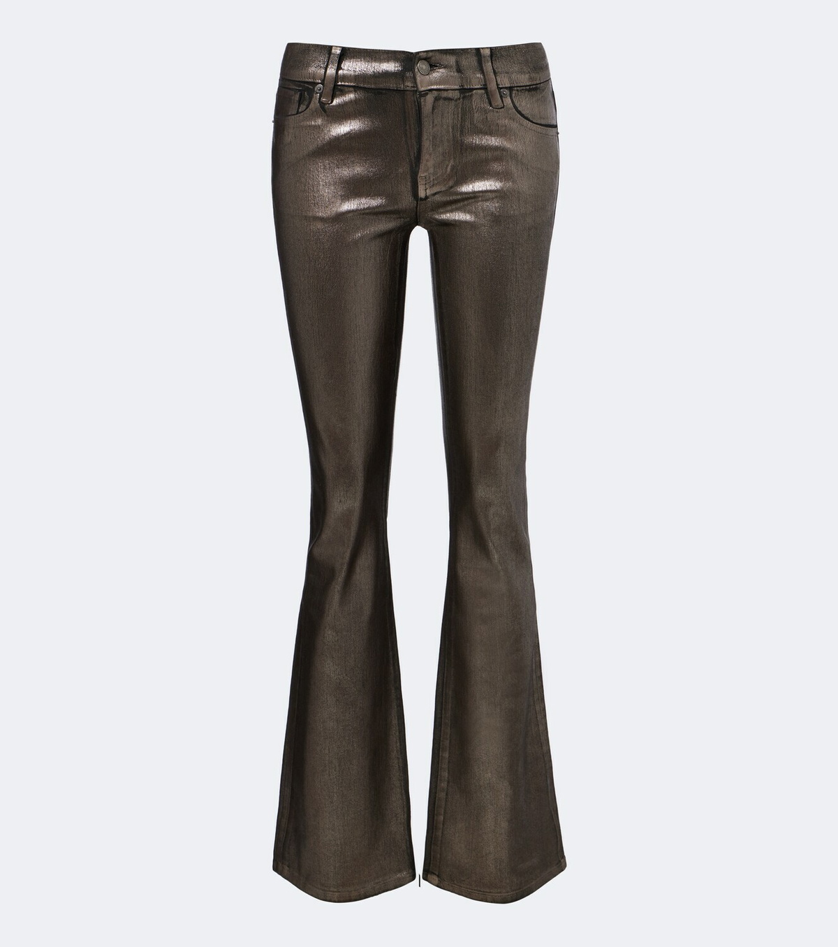 Frame Rodeo coated flared jeans