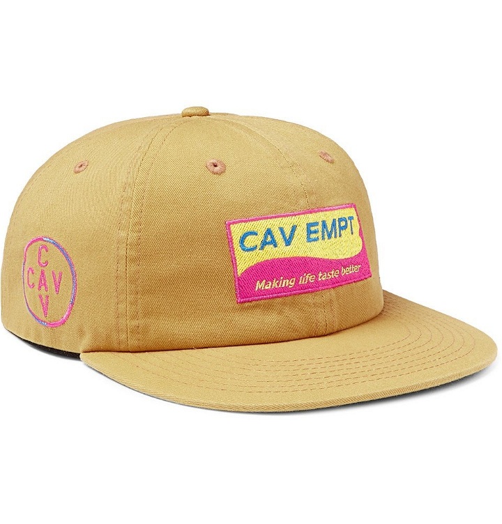 Photo: Cav Empt - Logo-Appliquéd Cotton-Twill Baseball Cap - Yellow