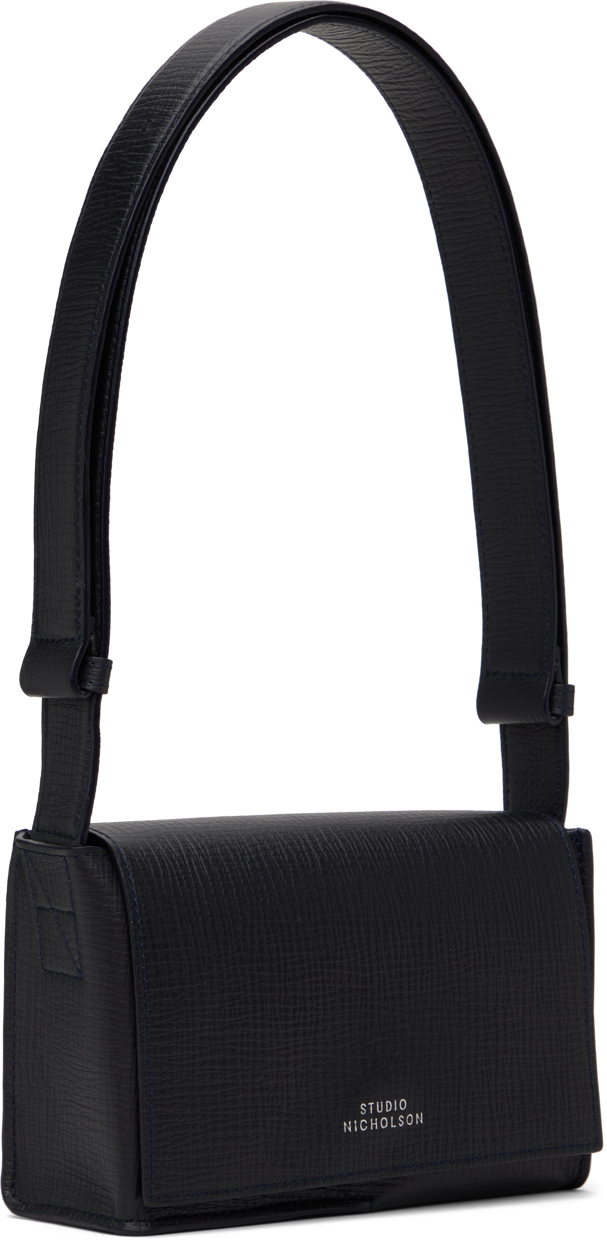 Studio Nicholson Navy Meshi Mini Leather Bag