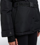 Yves Salomon Belted shearling-trimmed ski jacket