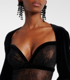 Nina Ricci Velvet and lace gown