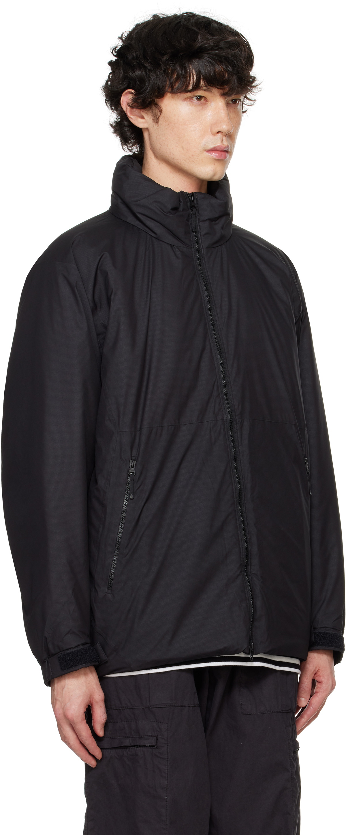 Goldwin Black WINDSTOPPER BY GORE-TEX LABS Puffy Jacket Goldwin