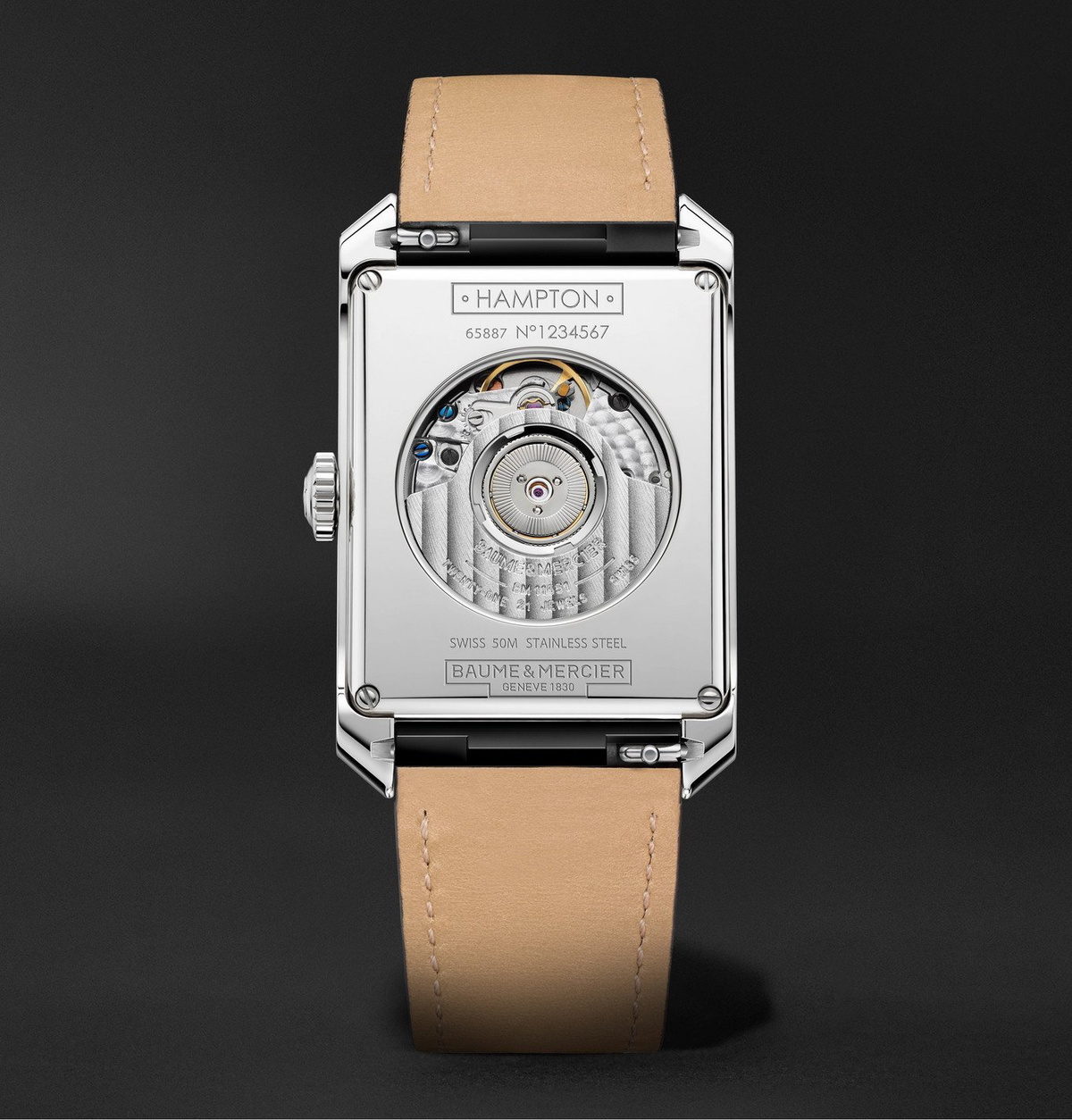 Baume & Mercier - Hampton Automatic Moon-Phase 31mm Stainless Steel and Alligator Watch, Ref. No. M0A10523 - White