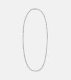Suzanne Kalan Bold Burst 18kt white gold tennis necklace with diamonds