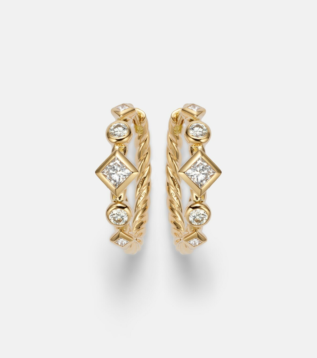 David Yurman Petite Modern Renaissance® 18kt gold (750/1000) earrings with diamonds