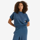 SKIMS Women's Raglan Short Sleeve Sweatshirt in Indigo