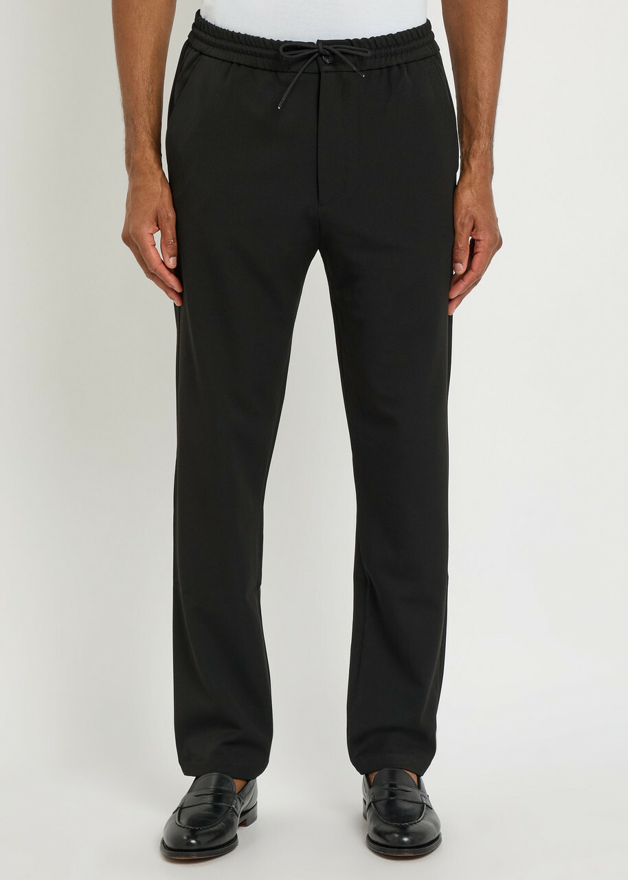 Les Deux Como Slim Straight-leg Woven Trousers Black