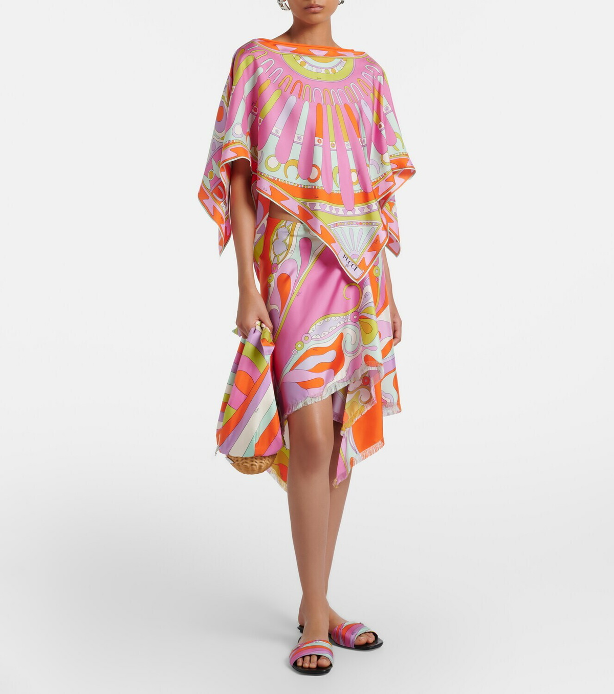 Pucci Soleil silk twill top