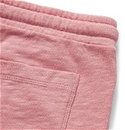 Hartford - Mélange Loopback Cotton-Jersey Drawstring Shorts - Pink