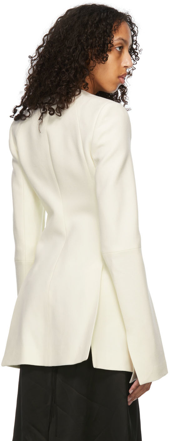 ジャケット・アウター Off-White Made in Italy virgin wool coat JILL ANN Coat | Maxi blazer coat for the bride