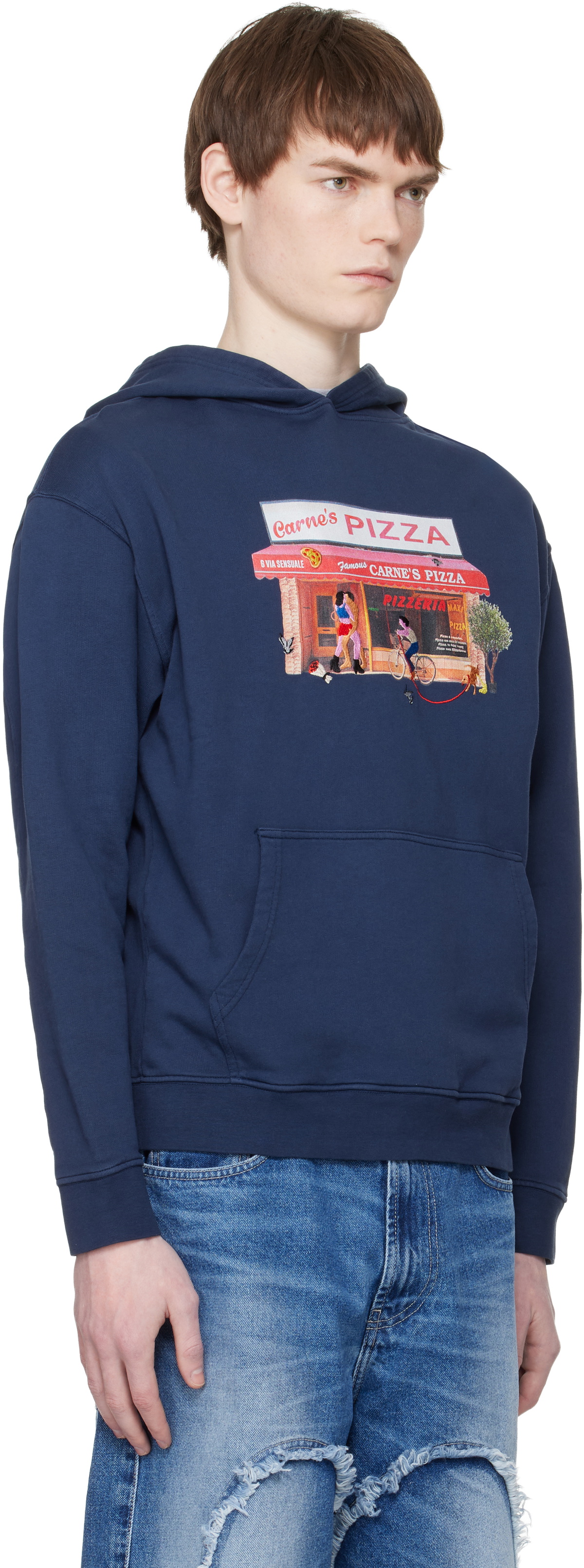 Carne Bollente Navy Hot Slice Hoodie