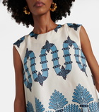 La DoubleJ San Carlo printed silk top