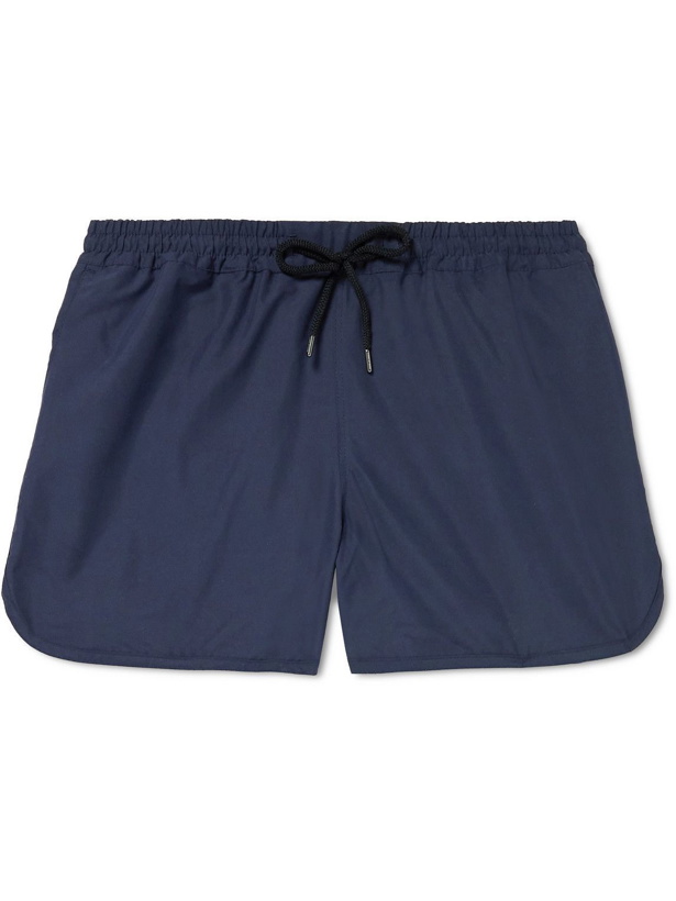 Photo: A Kind Of Guise - Gili Short-Length Swim Shorts - Blue