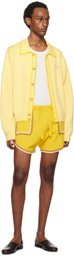 King & Tuckfield Yellow Bomber Cardigan
