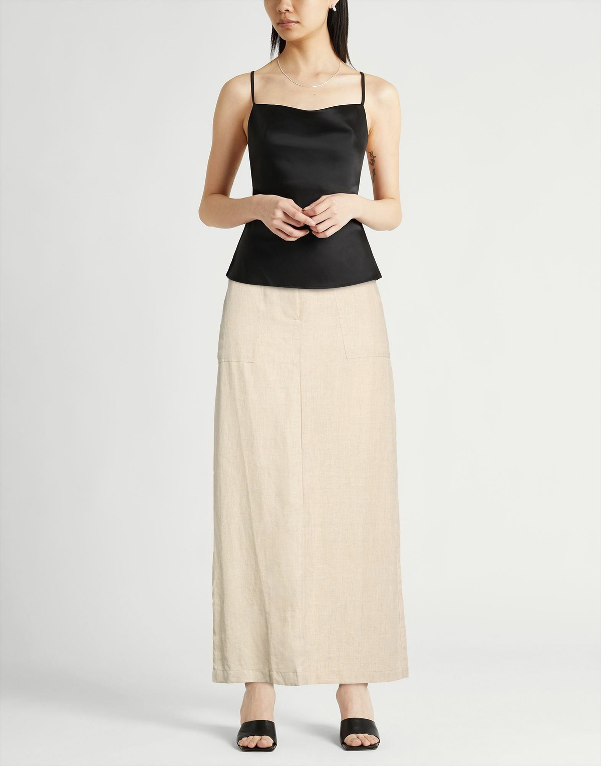 Faithfull Womens Maxi skirt in Beige