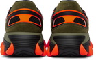 Balmain Khaki & Orange B-East Sneakers