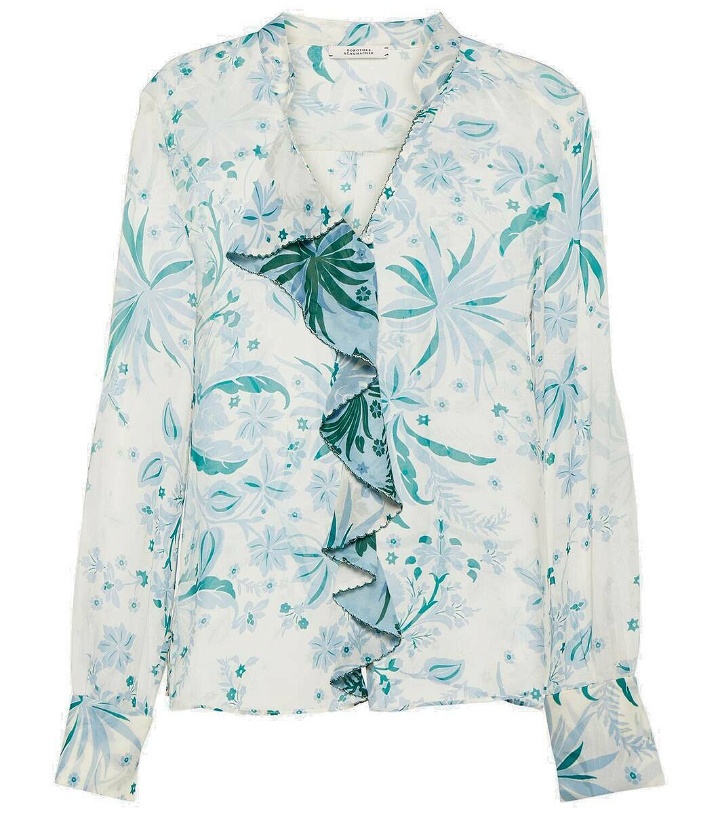 Photo: Dorothee Schumacher Blooming Blend floral ruffled blouse