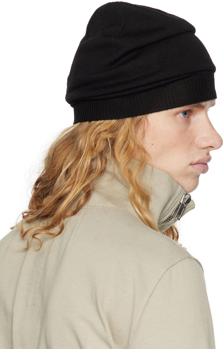 Rick Owens Black Lightweight Beanie Rick Owens