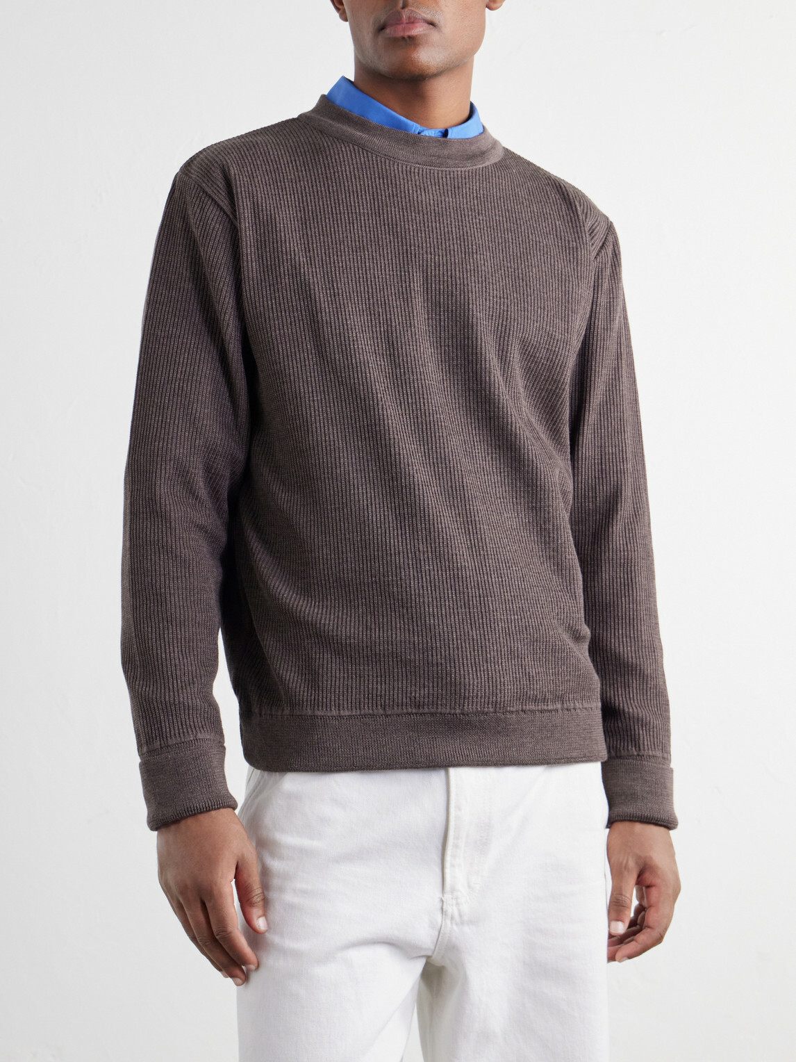 S.N.S. Herning - Stamina Virgin Wool Sweater - Brown