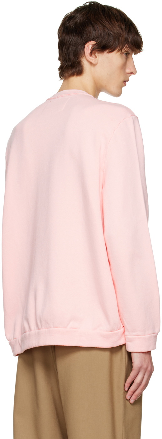 Camiel Fortgens Pink Raw Collar Sweater