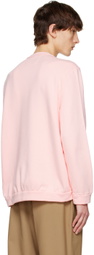 Camiel Fortgens Pink Raw Collar Sweater