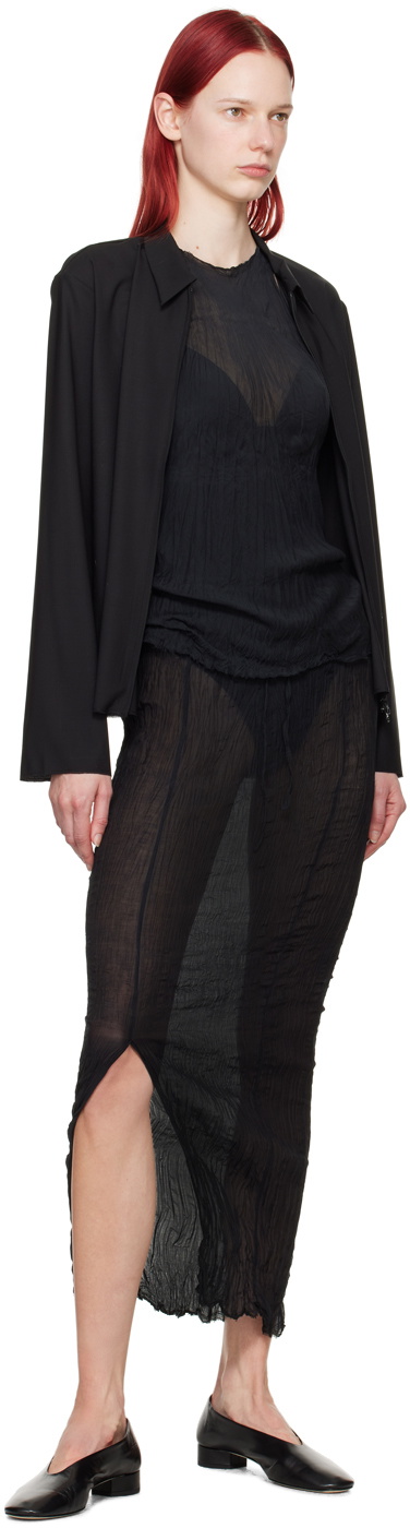 Gabriela Coll Garments Black No.263 Maxi Skirt