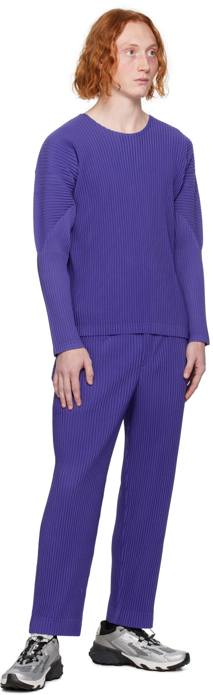 HOMME PLISSÉ ISSEY MIYAKE パープル　タートルネック 中古・古着通販】HOMME PLISSE ISSEY MIYAKE (オムプリッセ