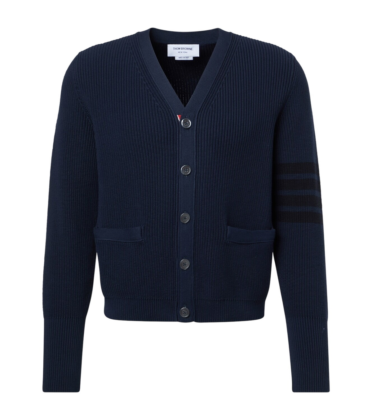 Thom Browne Black Cashmere Intarsia Duck Cardigan Thom Browne