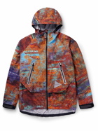 And Wander - Printed Pertex® Hooded Jacket - Orange