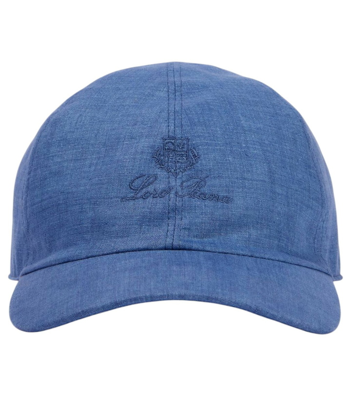 Photo: Loro Piana My Baseball logo denim baseball cap