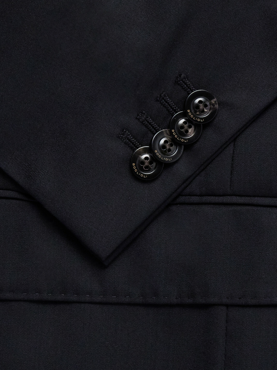 Boglioli - Virgin Wool Fresco Suit Jacket - Black