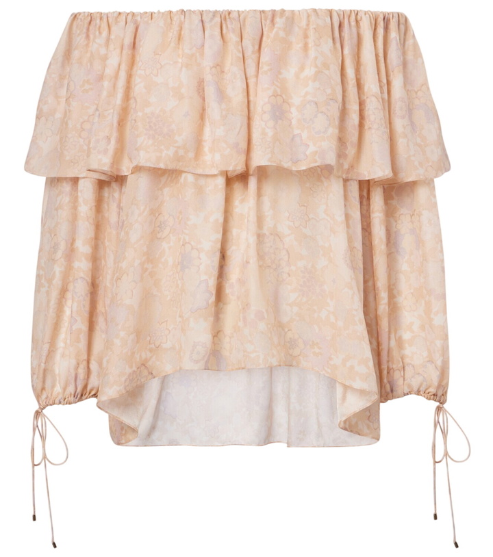 Photo: Chloé Floral silk charmeuse top