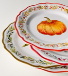Les-Ottomans Set of 4 hand-painted ceramic plates