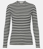 Lisa Yang Vivian striped cotton and cashmere top