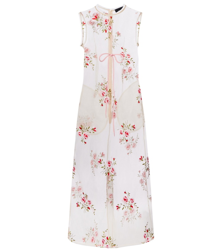 Simone Rocha Bow-detail polka-dot maxi dress Simone Rocha