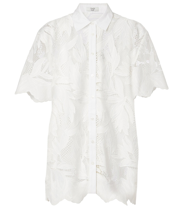 Photo: Erdem Embroidered mesh shirt