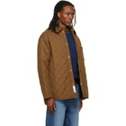 A.P.C. Brown Quilted Wool Jacket