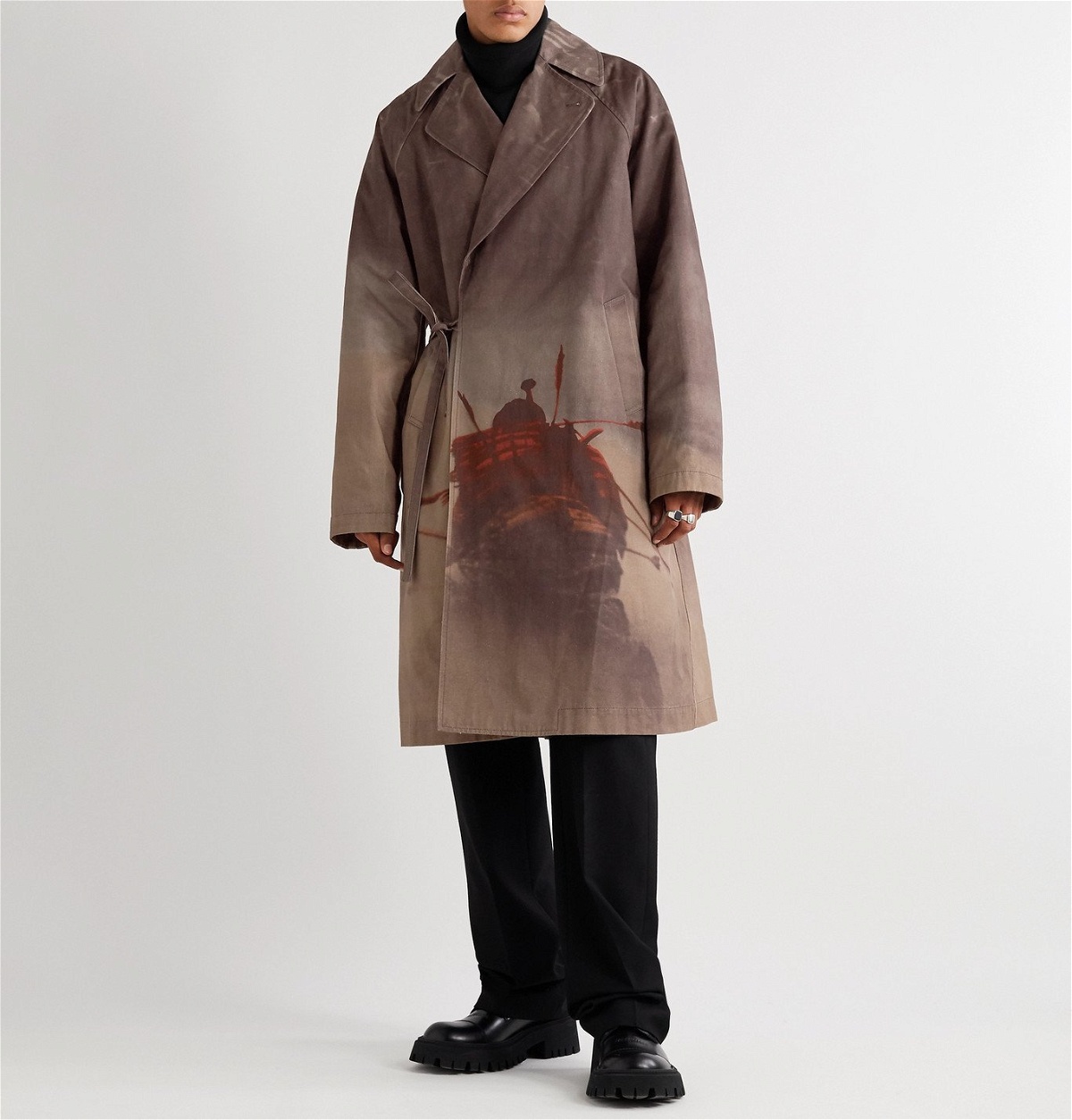 Undercover - Printed Cotton-Canvas Coat with Detachable Shell Liner ...