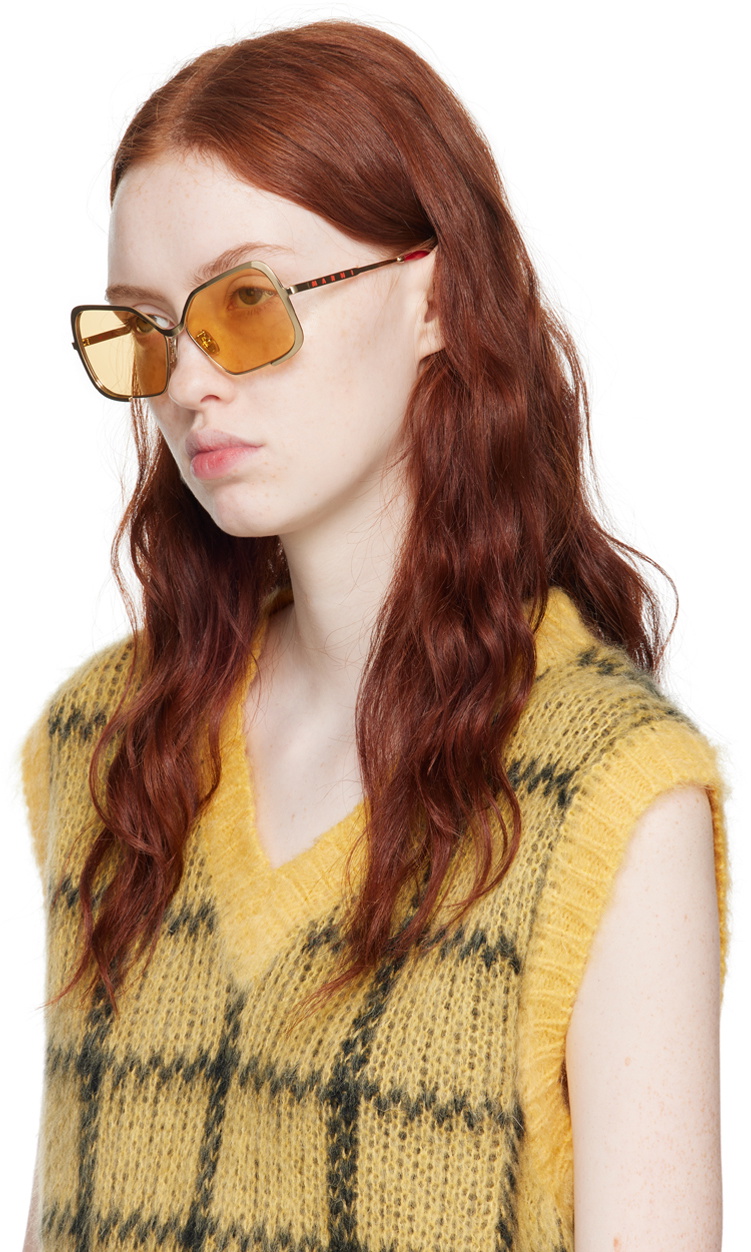 Marni Gold RETROSUPERFUTURE Edition Unila Valley Sunglasses  display picture 1
