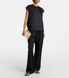 Asceno Dasha silk twill top