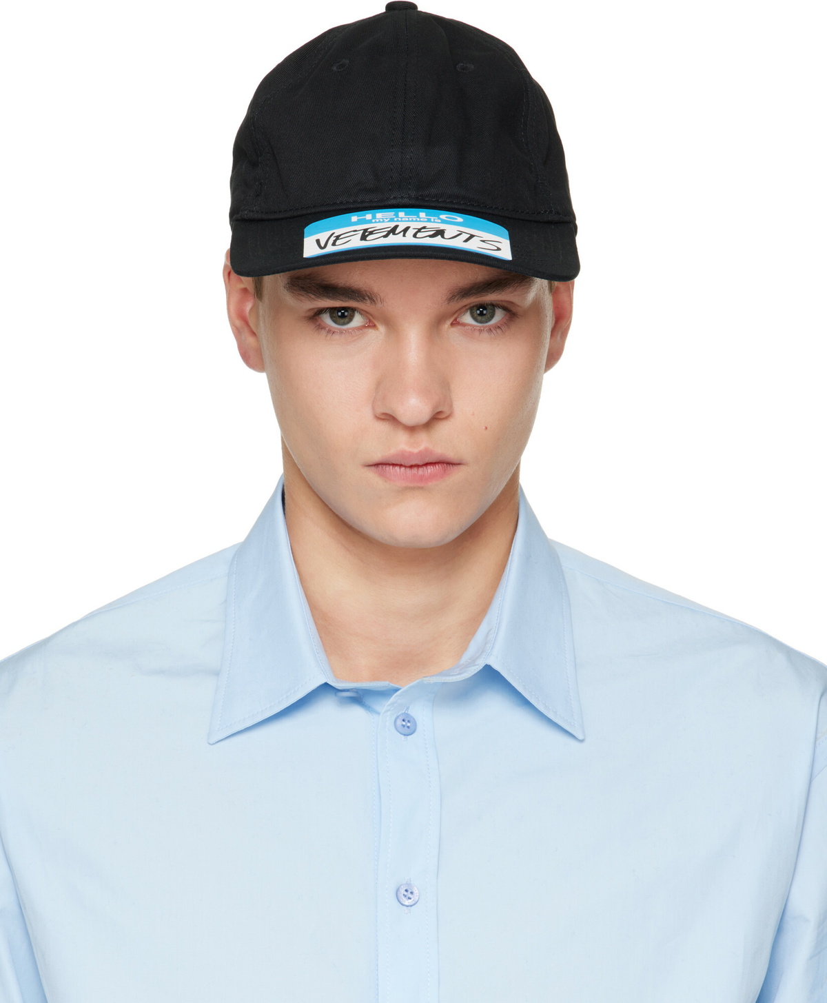 VETEMENTS Black Oval Logo Cap Vetements