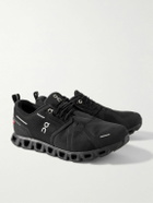 ON - Cloud 5 Waterproof Rubber-Trimmed Mesh Sneakers - Black