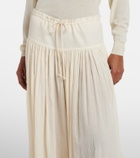 The Row Berenice cotton muslin wide-leg pants
