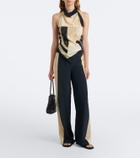 SIR Sona printed silk top